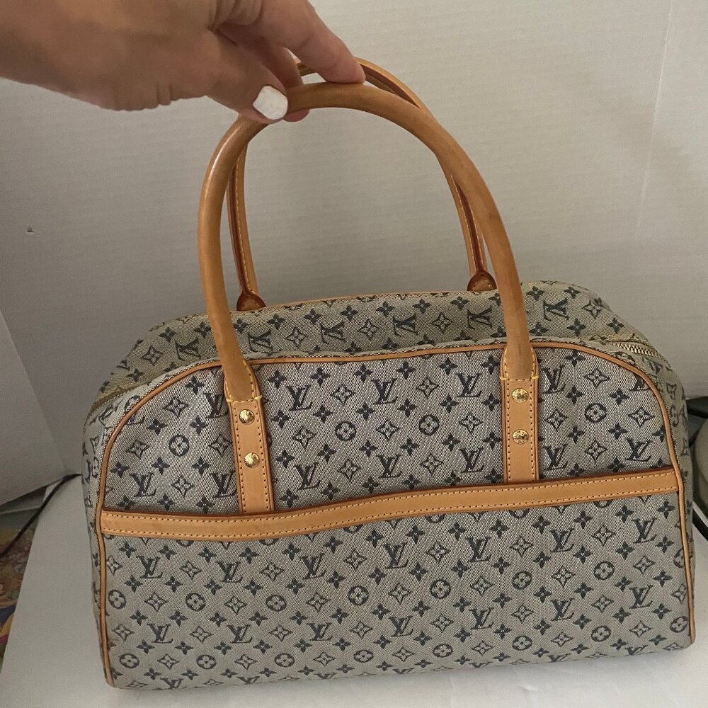 LOUIS VUITTON 70532 LOUIS VUITTON Monogram Mini Marie Hand Bag Blue- pre-owned